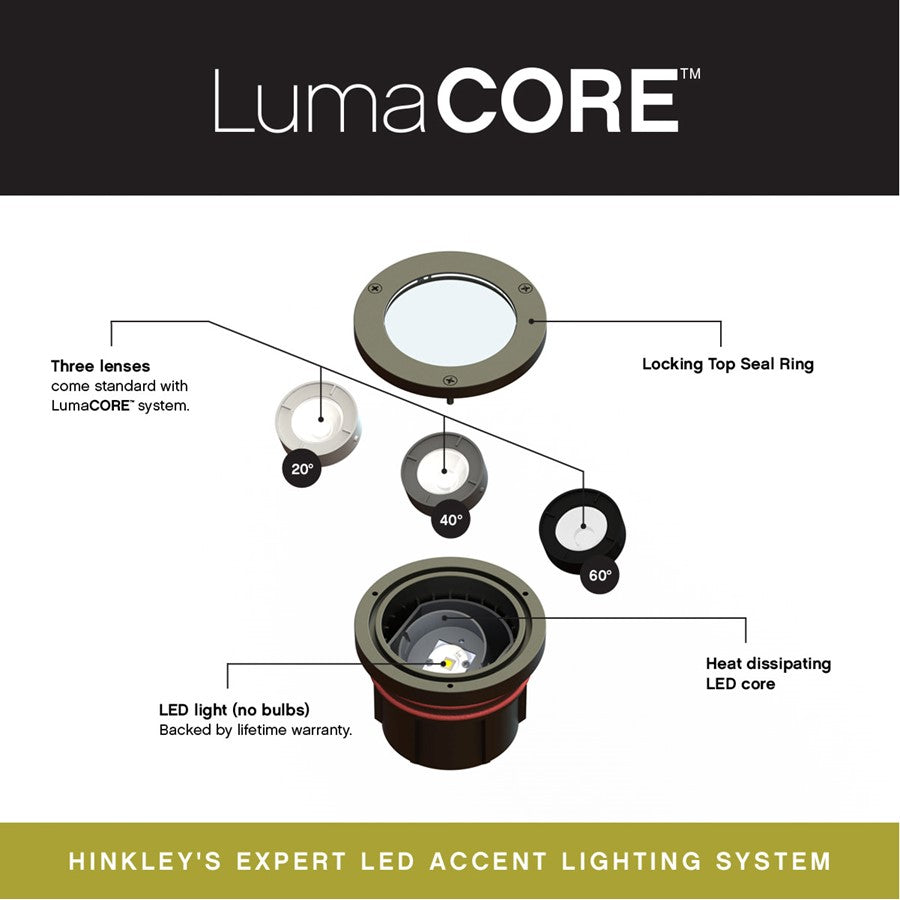 Hinkley Well Landscape Accent/27K/Shielded, Bronze/Clear Lens