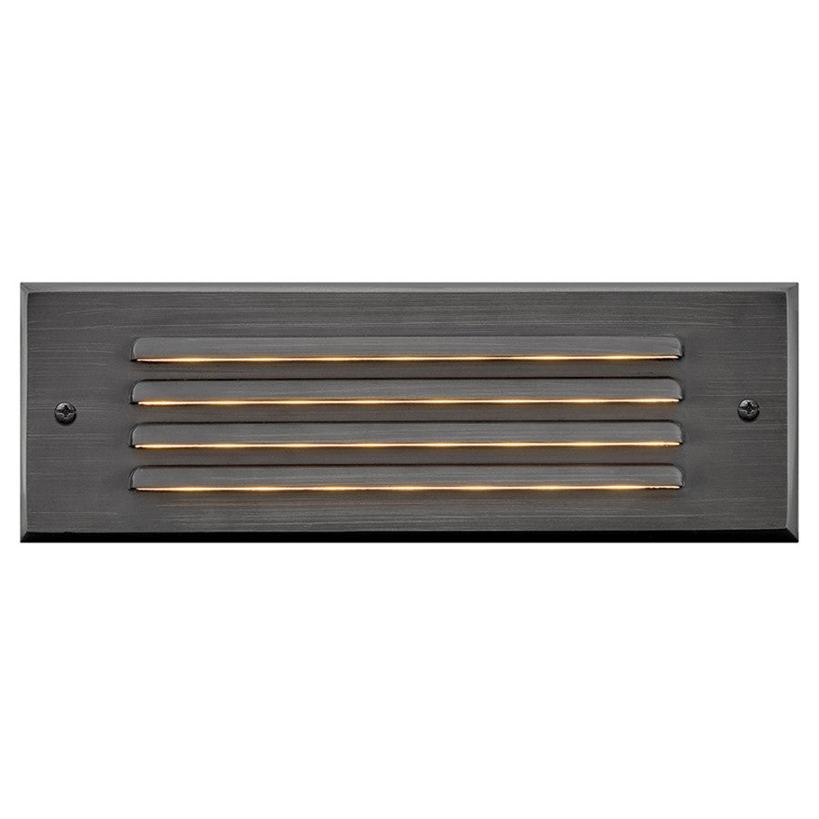 Hinkley Lighting Louvered BrickLandscape Deck/Patio, Black/Etched Lens - 15765SK