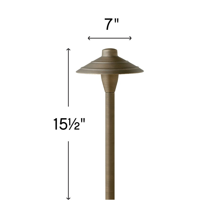 Hinkley Lighting Landscape Hardy 7" 1 Light Path, Bronze