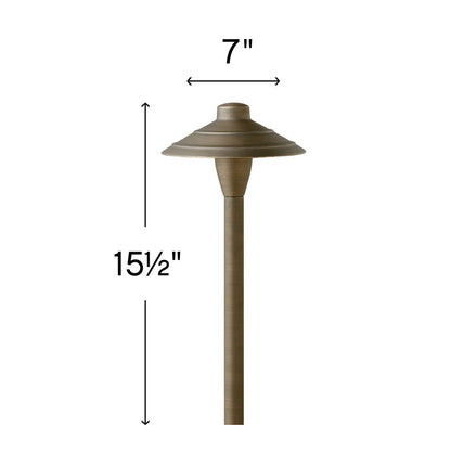 Hinkley Lighting Landscape Hardy 7" 1 Light Path, Bronze