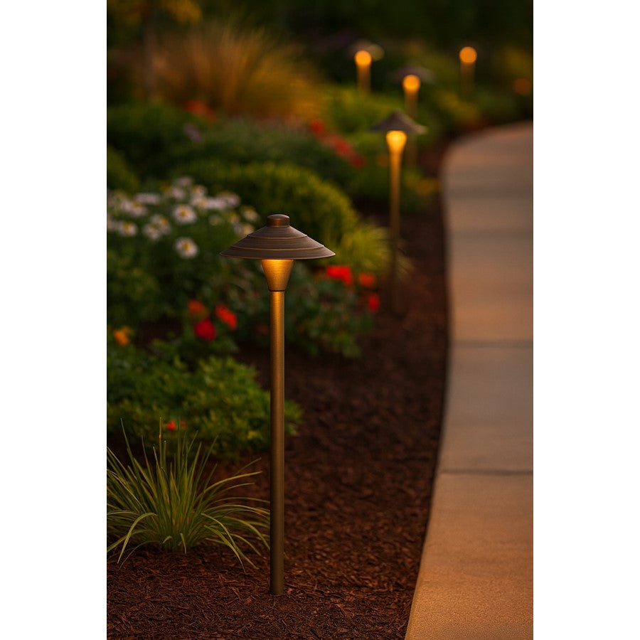 Hinkley Lighting Landscape Hardy 7" 1 Light Path, Bronze