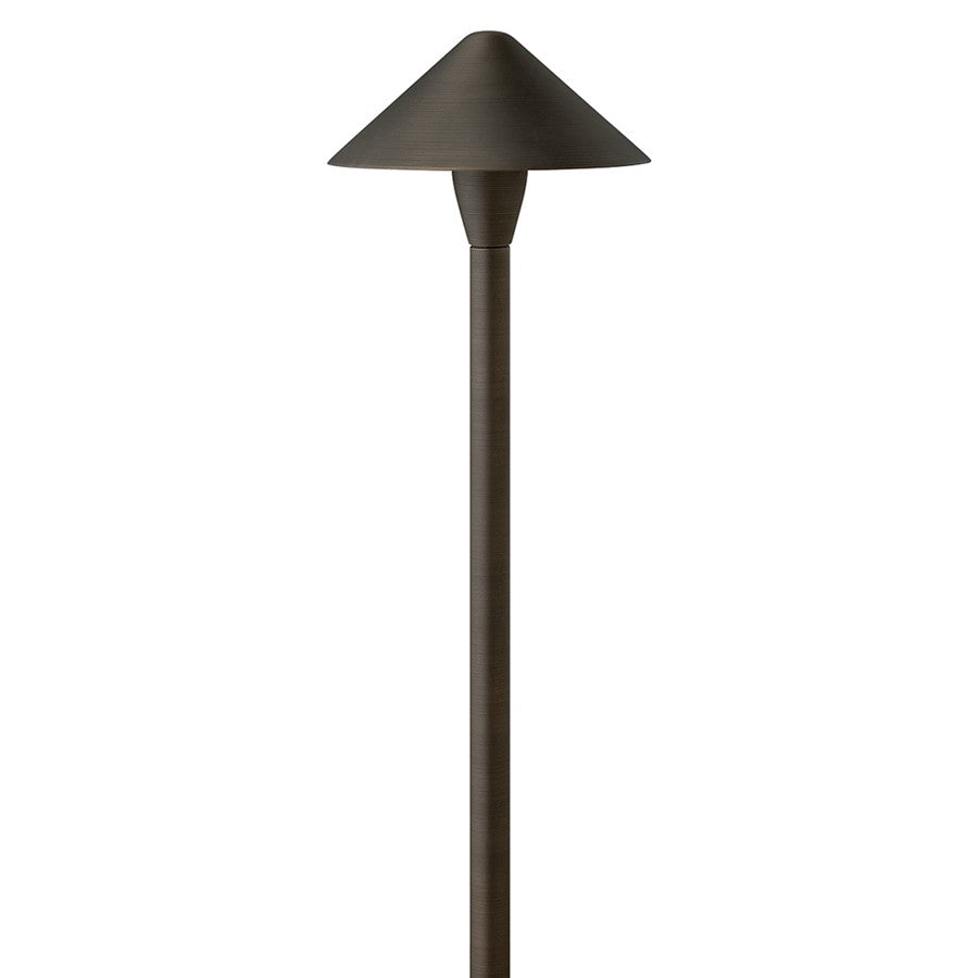 Hinkley Lighting Hardy 1Lt Landscape Path, Brass Satin Black/Clear - 16019BSK-LL