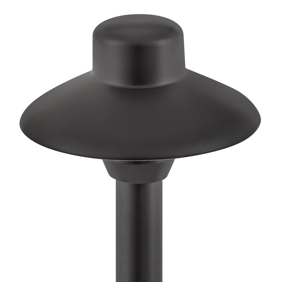 Hinkley Hardy Island 1Lt 15" LED Path Light, Brass Black/Frost Acrylic