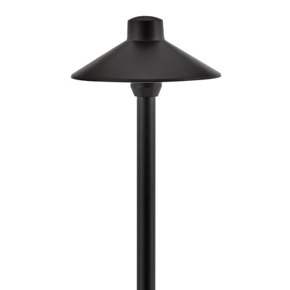 Hinkley Hardy Island 1Lt 17" LED Path Light, Brs Blk/Frost Acrylic - 16055BSK-LL