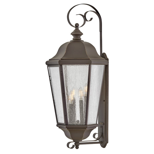 Hinkley Lighting Edgewater 4Lt Outdoor Wall Mount, Bronze/Clear Seedy - 1679OZ