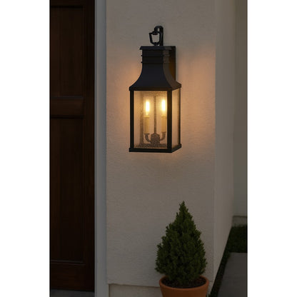 2 Light Outdoor 8" Wall