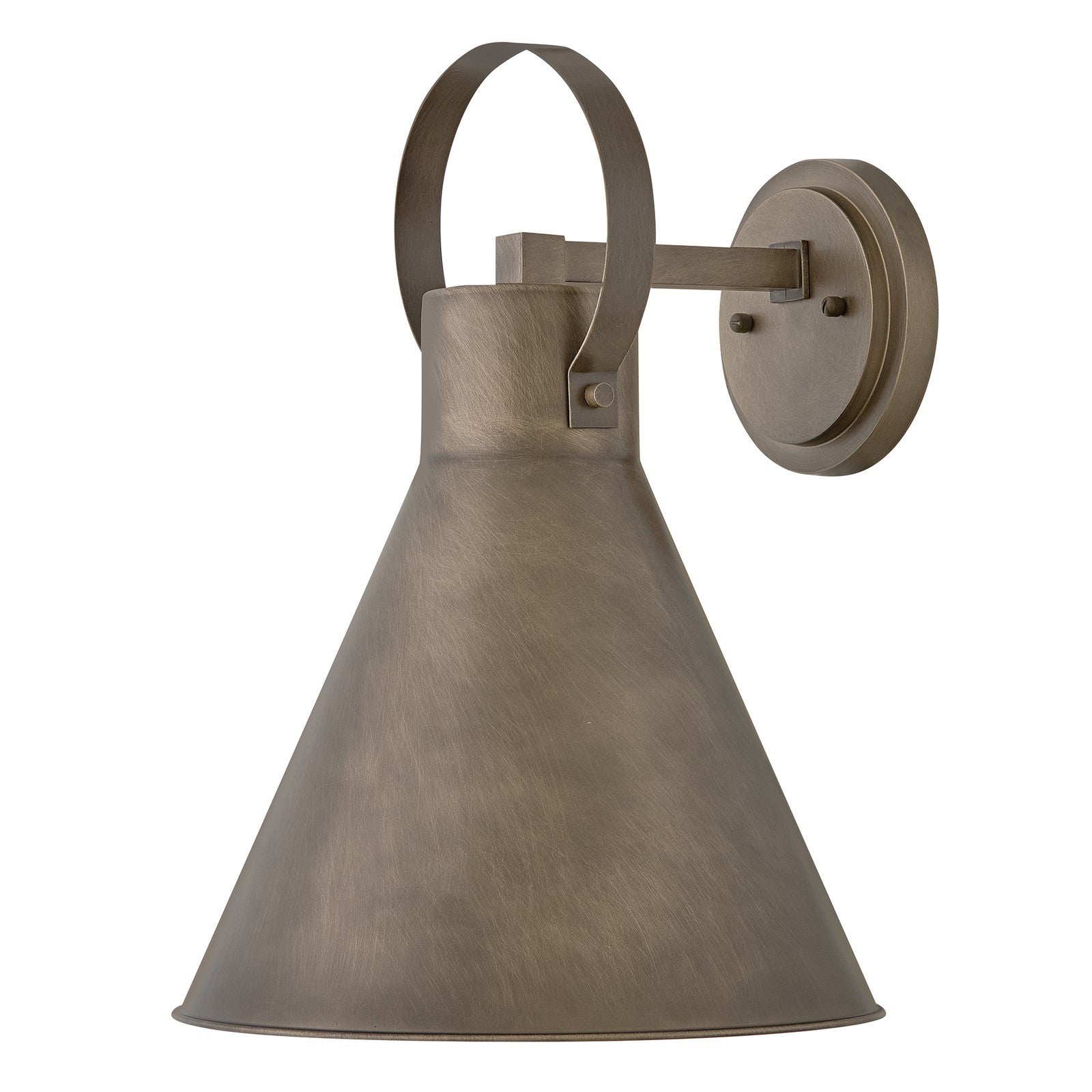 Hinkley Winnie 16.5in 1-Light Outdoor Wall Mount | Traditional Burnished Bronze Composite Shade | Entryway & Covered Patio | 575 | Model 18874BU-LL