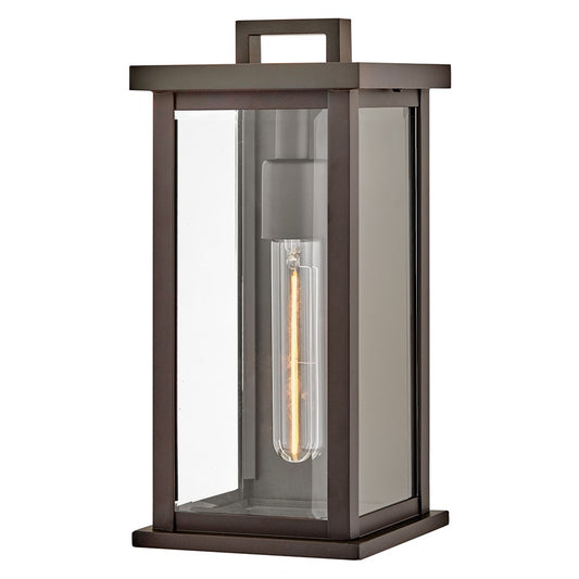 Hinkley Lighting Weymouth 1Lt Outdoor Wall Mount, Bronze/Clear Beveled - 20016OZ