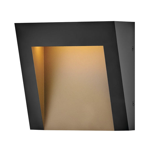 Hinkley Lighting Taper Outdoor Wall Mount, Textured Black/Etched Lens - 2140TK