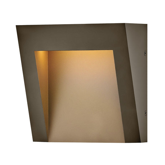 Hinkley Lighting Taper Outdoor Wall Mount, Textured Bronze/Etched Lens - 2140TR