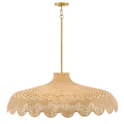 Hinkley Paloma 3Lt 40" Chandelier, Lacquered Brass/Etched Opal - 22994LCB-LL