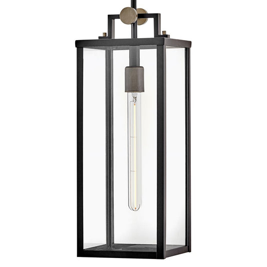 Hinkley Lighting Catalina 1 Light Outdoor Hanging, Black/Clear - 23012BK