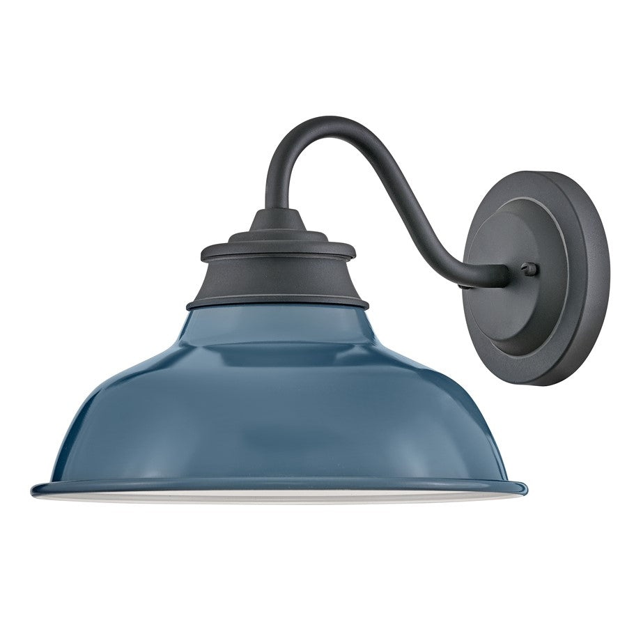 Hinkley Lighting Wallace 1Lt Outdoor Wall Mount, Black/Denim Blue