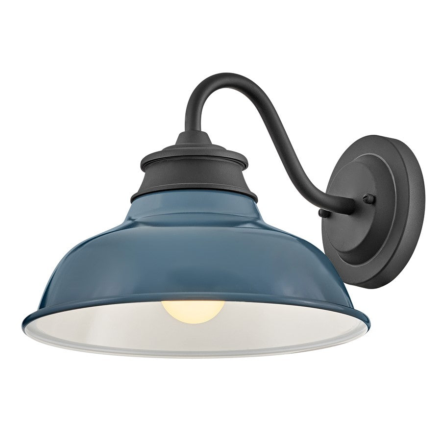 Hinkley Lighting Wallace 1Lt Outdoor Wall Mount, Black/Denim Blue