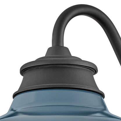 Hinkley Lighting Wallace 1Lt Outdoor Wall Mount, Black/Denim Blue
