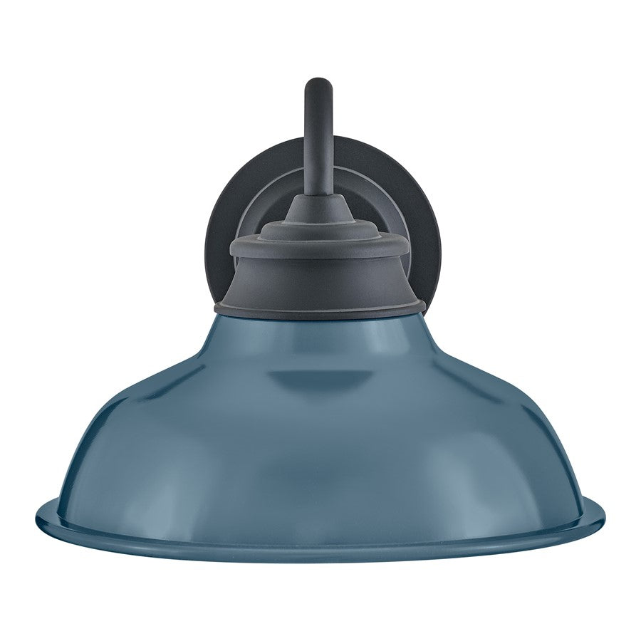 Hinkley Lighting Wallace 1Lt Outdoor Wall Mount, Black/Denim Blue