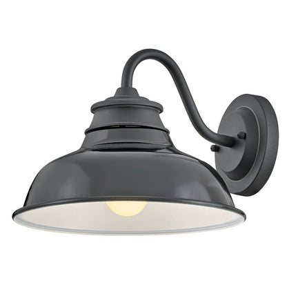 Hinkley Lighting Wallace 1Lt Outdoor Wall Mount, Black/Gloss Black