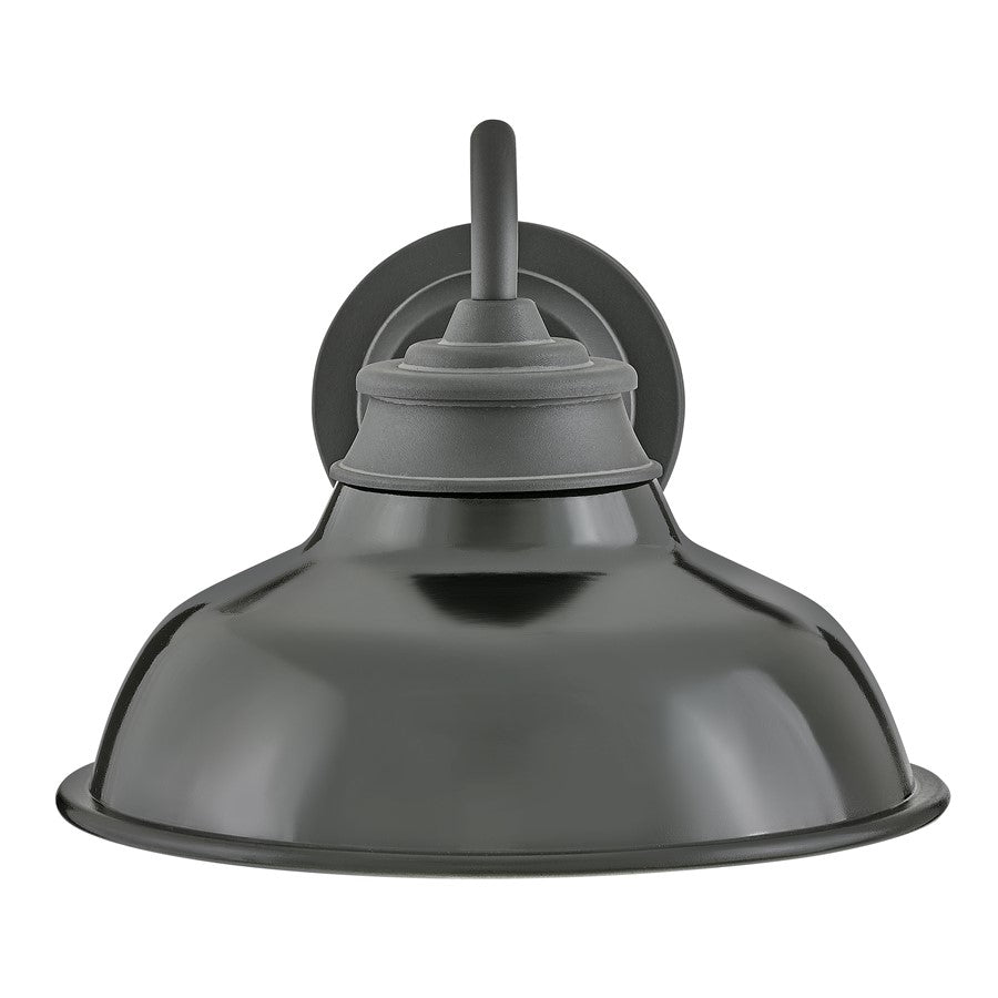 Hinkley Lighting Wallace 1Lt Outdoor Wall Mount, Black/Gloss Black