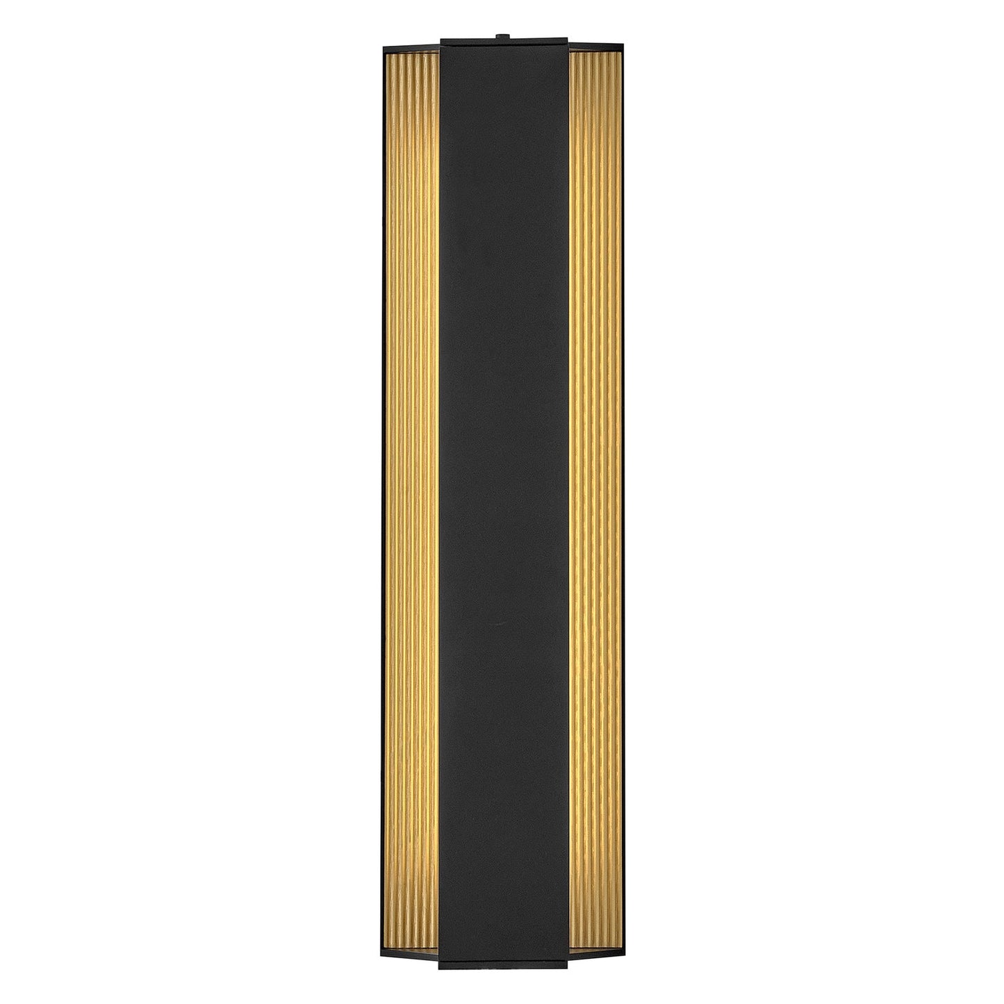 Hinkley Strata 22.5in 1-Light Outdoor Wall Sconce | Modern Black Aluminum and Acrylic Lens | Entryway & Covered Patio | 3.25 x 6 x 22.5 in | Model 27584BK