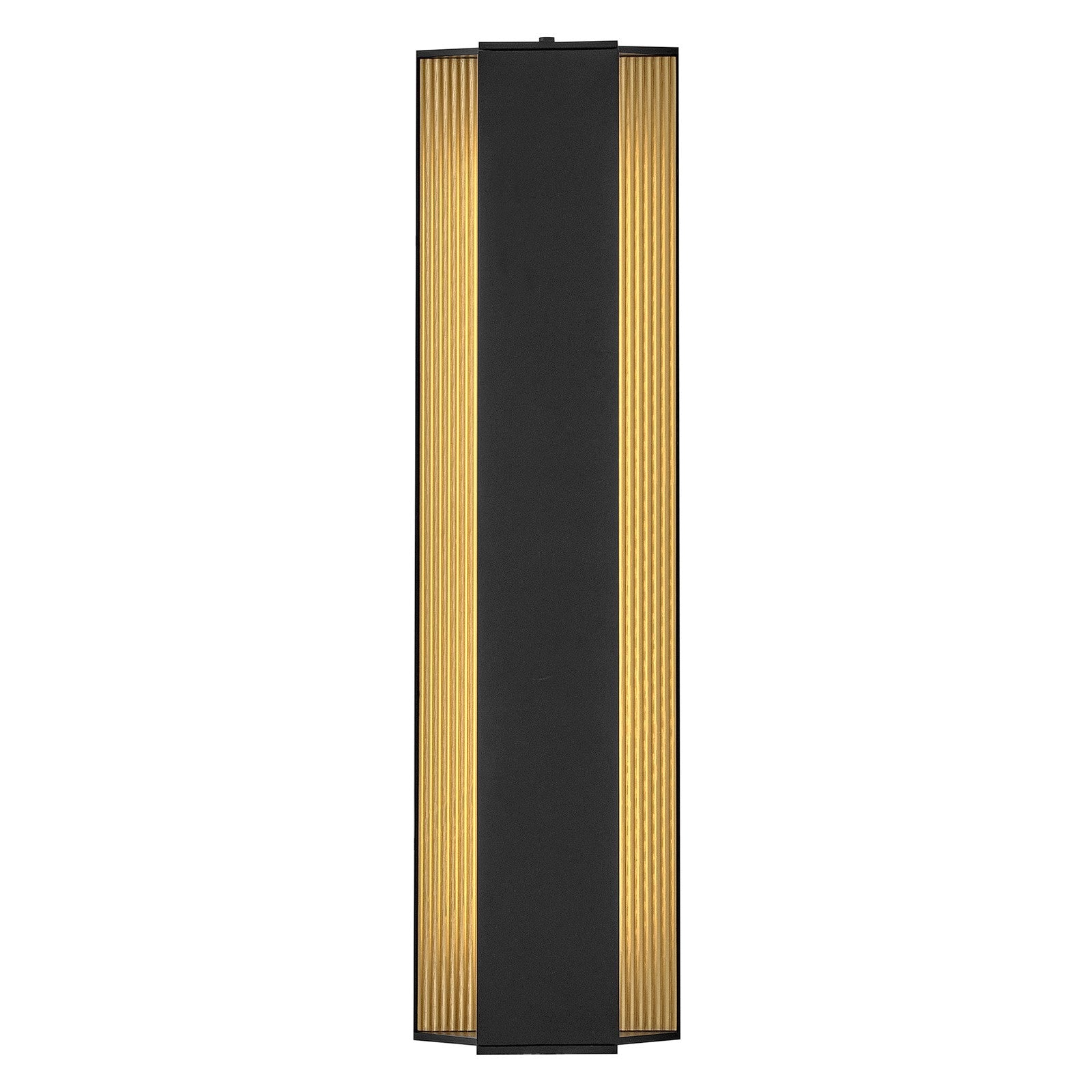 Hinkley Strata 22.5in 1-Light Outdoor Wall Sconce | Modern Black Aluminum and Acrylic Lens | Entryway & Covered Patio | 3.25 x 6 x 22.5 in | Model 27584BK