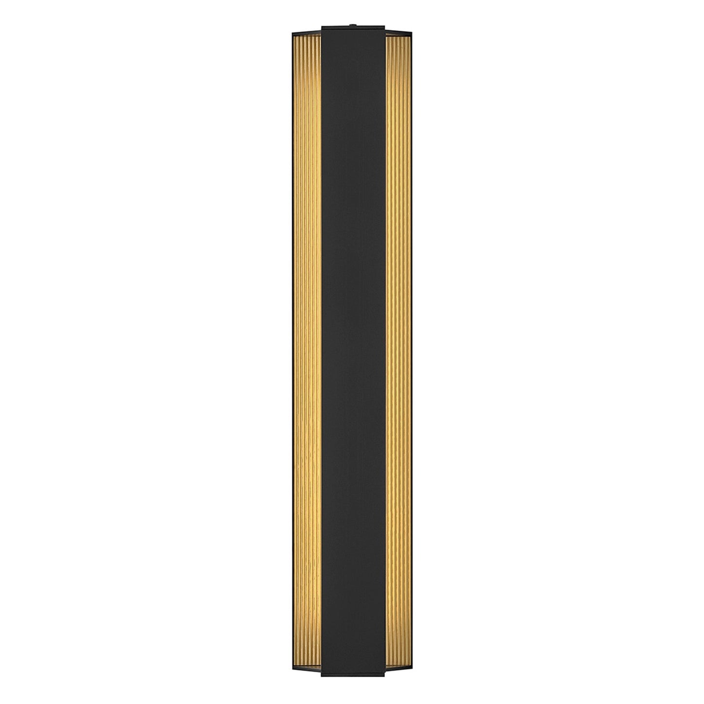 Hinkley Strata 31.5in 1-Light Outdoor Wall Sconce | Modern Black Aluminum and Acrylic Lens | Entryway & Covered Patio | 3.25 x 6 x 31.5 in | Model 27585BK