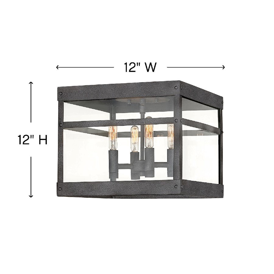 Hinkley Lighting 4 Light Porter Outdoor Ceiling