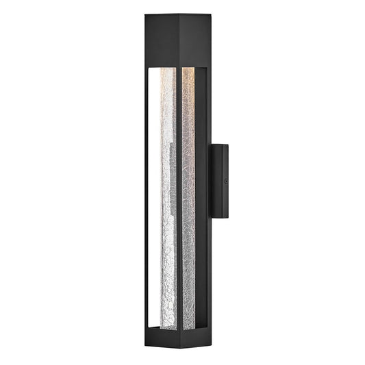 Hinkley Lighting Vapor 1 Light Outdoor 21" Wall Mount, Black/Crackle - 2854BK