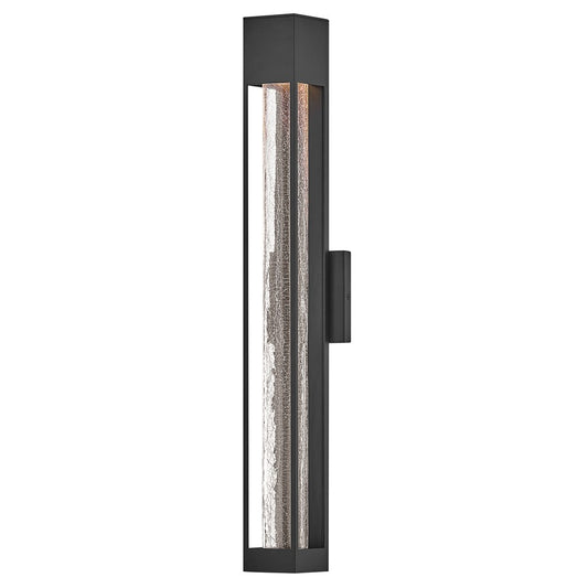 Hinkley Lighting Vapor 1 Light Outdoor 28" Wall Mount, Black/Crackle - 2855BK