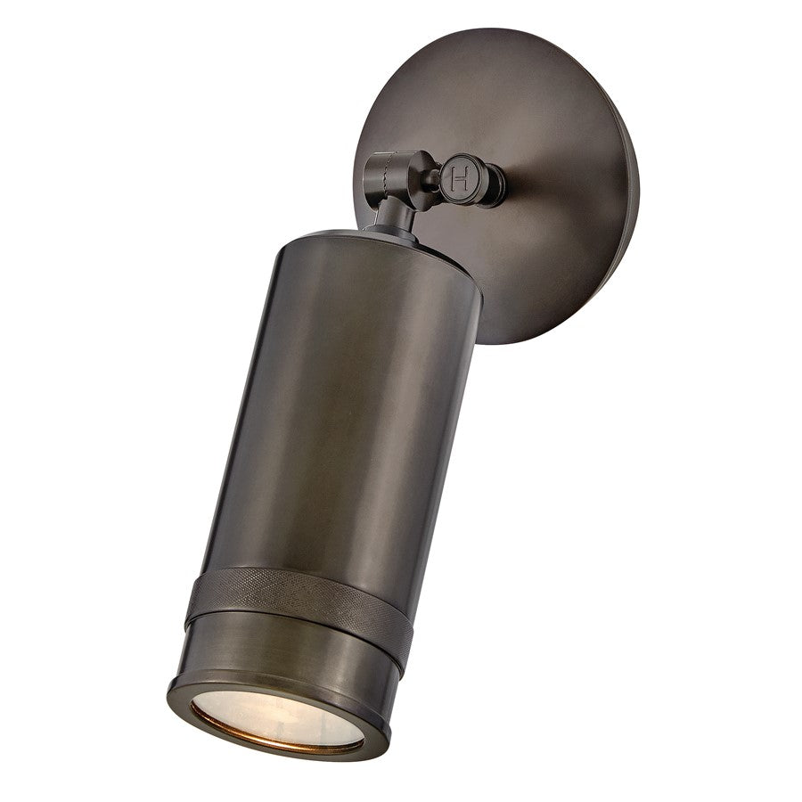 Hinkley Lighting Pratt 1 Light Outdoor Wall Mount, Black Oxide/Clear - 28810BX