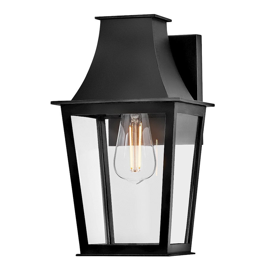 Hinkley Lighting Georgetown 1Lt 12" Outdoor Wall Mount Lantern, Black - 28890BK