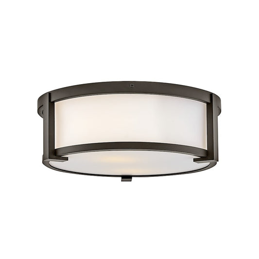 Hinkley Lighting Lowell 2Lt 13" Outdoor Flush Mount, Oil Rubbed Bronze - 28963OZ