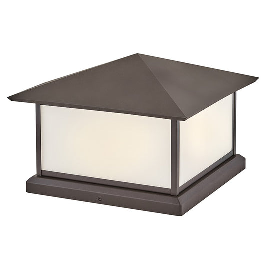 Hinkley Lighting Walter 2Lt Outdoor Pier Mount, Bronze/Etched White - 28987TR-LV