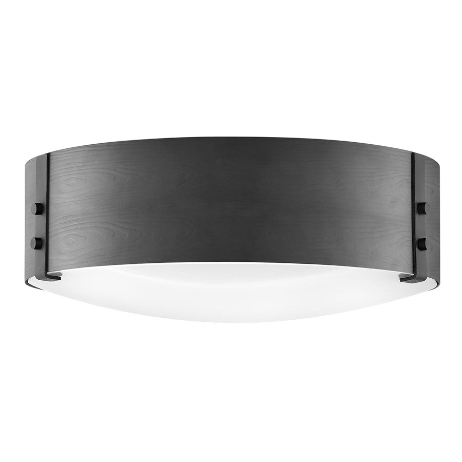 Hinkley Lighting Sawyer 3Lt Outdoor Flush Mount, Black/Etched - 29203BK