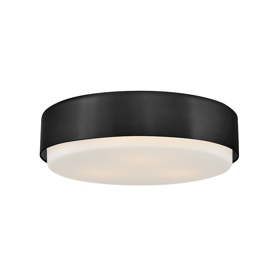 Hinkley Lighting Cedric 3 Light Medium Flush Mount, Black - 30075BK