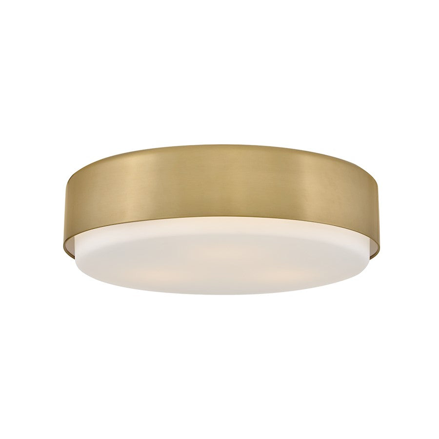 Hinkley Lighting Cedric 3 Light Medium Flush Mount, Lacquered Brass - 30075LCB