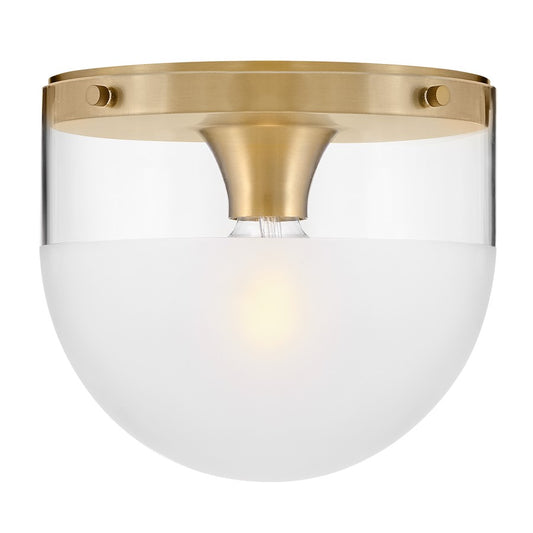 Hinkley Lighting Beck 1Lt Flush Mount, Brass/Clear/Etch-Dipped - 32081LCB