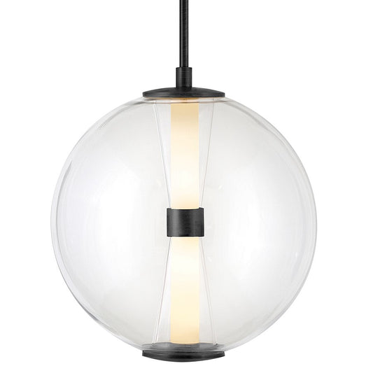 Hinkley Lighting Elin Pendant, Black/Clear - 33107BK