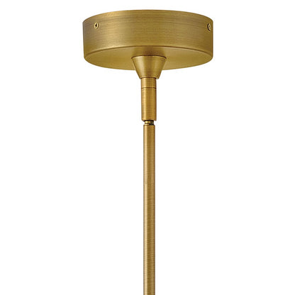 Hinkley Lighting Elin Pendant, Lacquered Brass/Clear