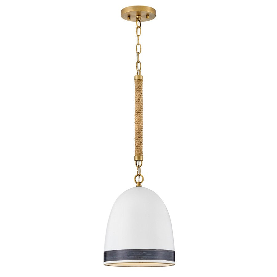 Hinkley Lighting Nash 1 Light Pendant, Heritage Brass - 3364HB-BK