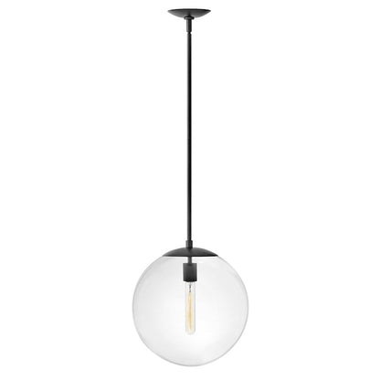 1 Light Medium Orb Pendant, Clear