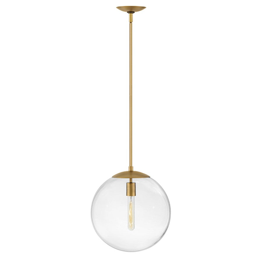 1 Light Medium Orb Pendant, Clear