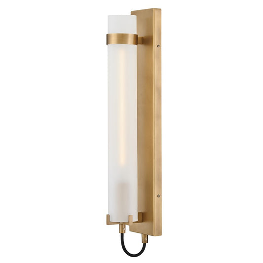 Hinkley Lighting Ryden 1Lt 24" Wall Mount, Heritage Brass/Etched - 37852HB-WH
