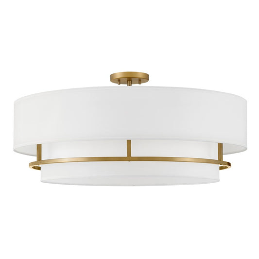 Hinkley Lighting Graham 4Lt Convertible Semi-Flush Mount, Brass - 38895LCB