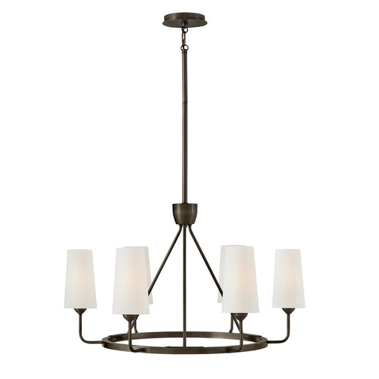 Hinkley Lighting Lewis 6 Light Chandelier, Black Oxide - 45006BX