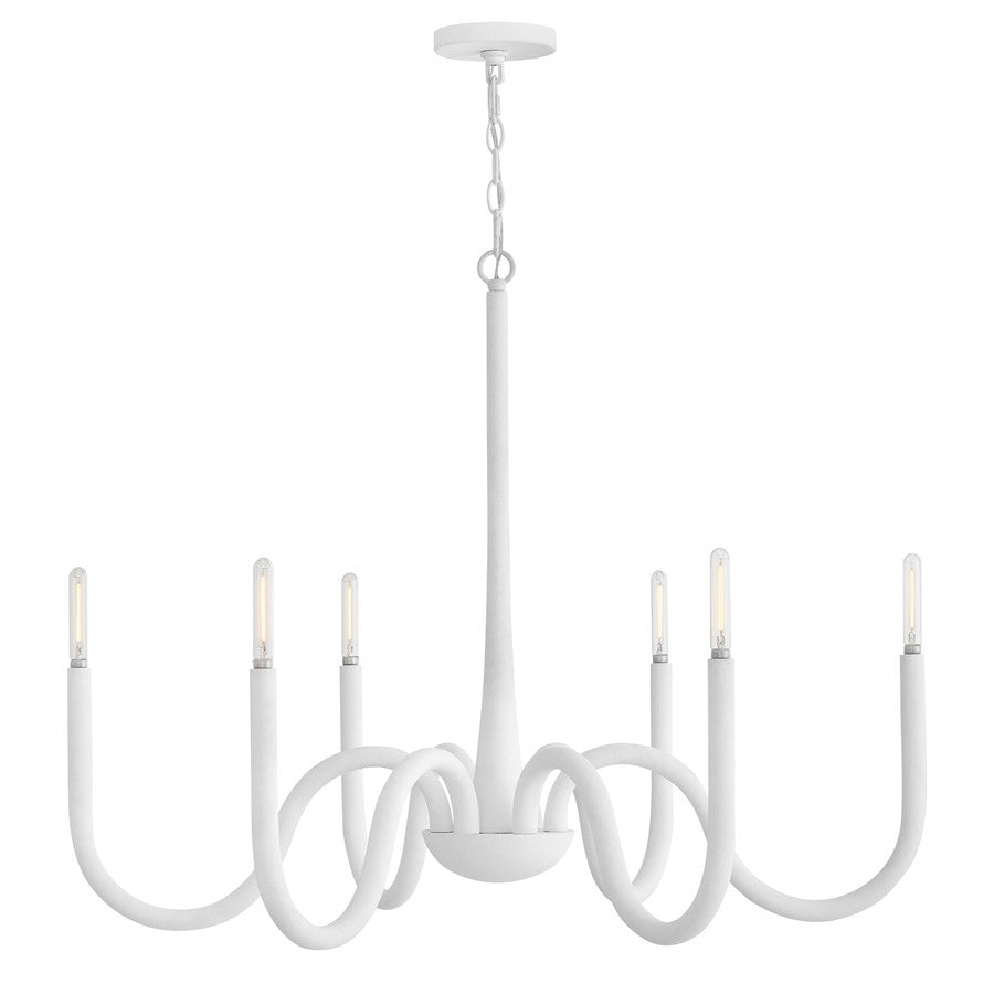 Hinkley Lighting Maris 6 Light Chandelier, Textured Plaster - 45016TXP