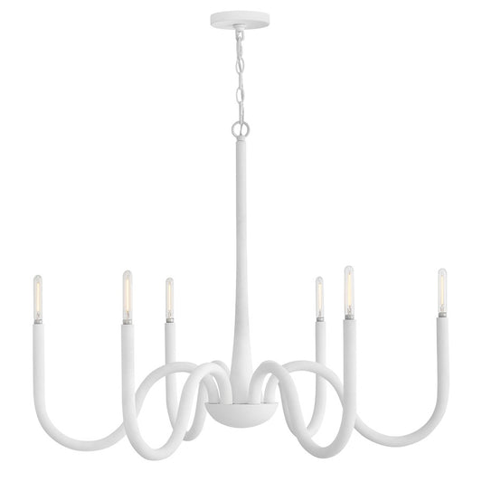 Hinkley Lighting Maris 6 Light Chandelier, Textured Plaster - 45016TXP