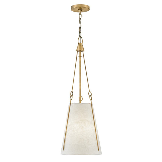 Hinkley Lighting Danvers 1 Light Pendant, Lacquered Dark Brass - 45027LDB