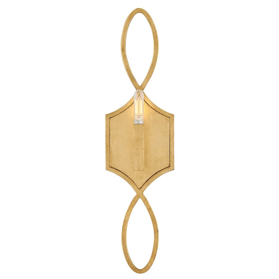Hinkley Lighting Leona 1 Light Sconce, Distressed Brass - 45780DA