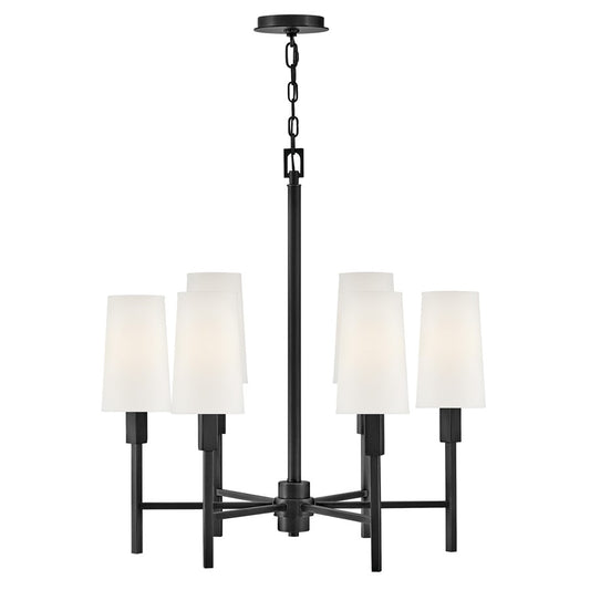 Hinkley Lighting Fenwick 6 Light Chandelier, Black - 46455BK