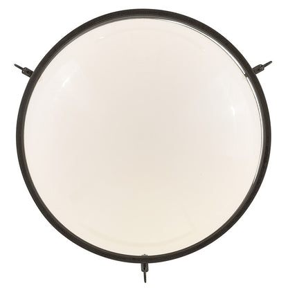 Hinkley Collins 1Lt 18" Semi-Flush Mount, Black Oxide/Cased Opal